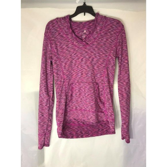 TANGERINE Pink/ Purple Heathered Pull-over Hoodie - Picture 2 of 9